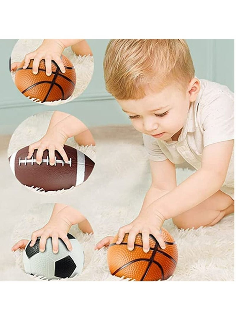 Generic - PVC elastic inflatable ball basketball football rugby racket racket air pump set toy ball .with pump - Image 1