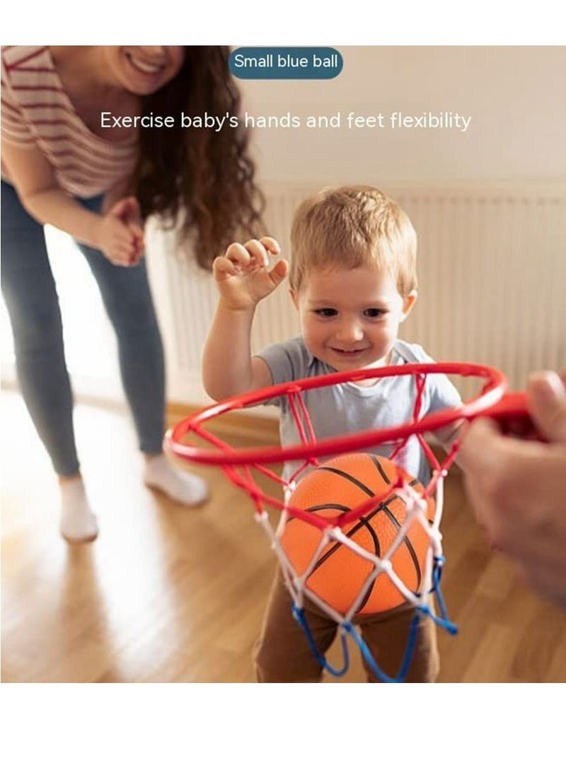 Generic - PVC elastic inflatable ball basketball football rugby racket racket air pump set toy ball .with pump - Image 1