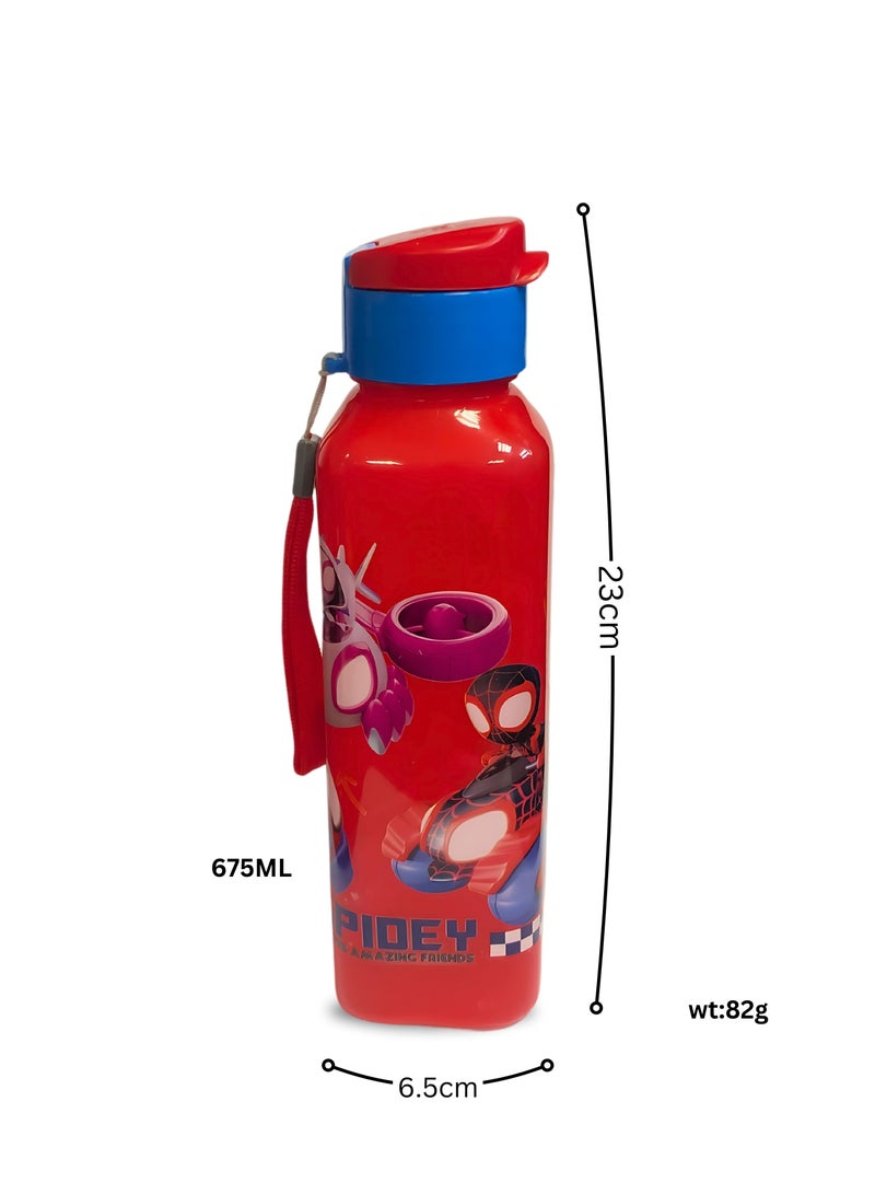 سكي زجاجة مياه للتزلج SQR RIO 675 مل PP سبايدرمان - Image 3