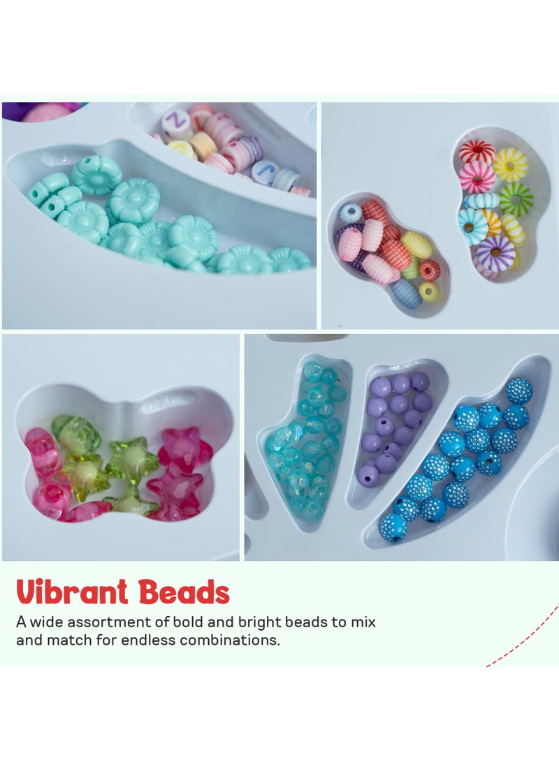 حديقة الألعاب مجموعة خرز البوب الحلوى 2 في 1 لصنع المجوهرات - صنع قلادات، أساور، أقراط وخواتم | هدية حرفية ممتعة للبنات من عمر 3 سنوات - Image 5