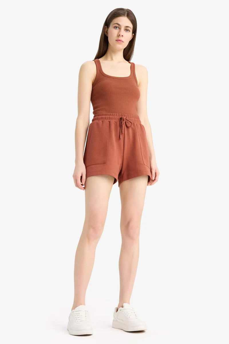 Defacto Slim Fit Basic Camisole Round Collar Tank Top