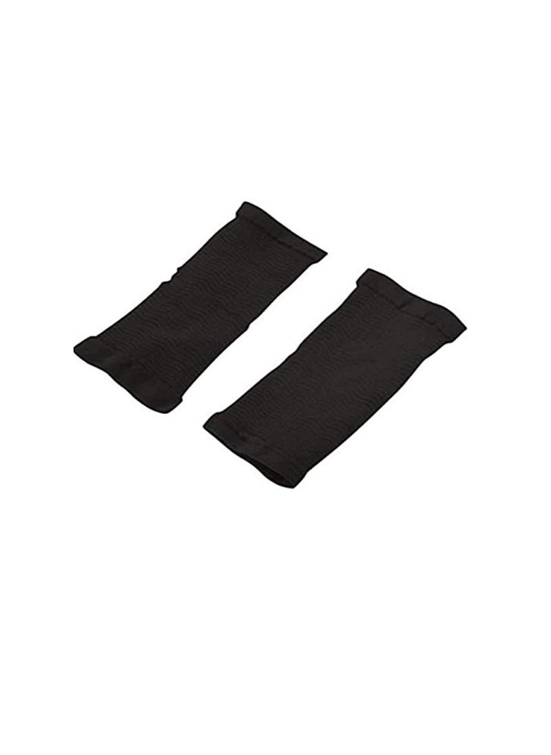 Generic - Free Size Fat Burning Massage Arm Support Arm Sleeve, absorbs heat to increase your natural body temperature and stimulate sweating through any type of physical activity, aiding in fat loss. - Image 1