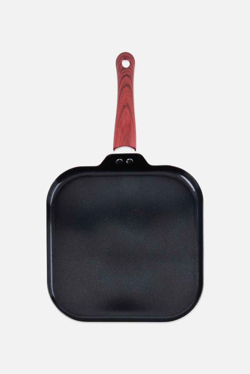 Proctor Silex Aluminium Square Griddle Pan, Black - Image 1