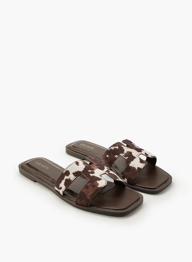 Celeste Women Animal Print Sandals - Image 3