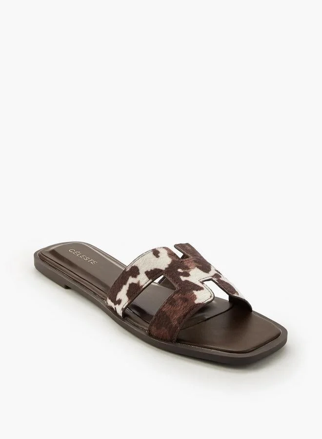 Celeste Women Animal Print Sandals