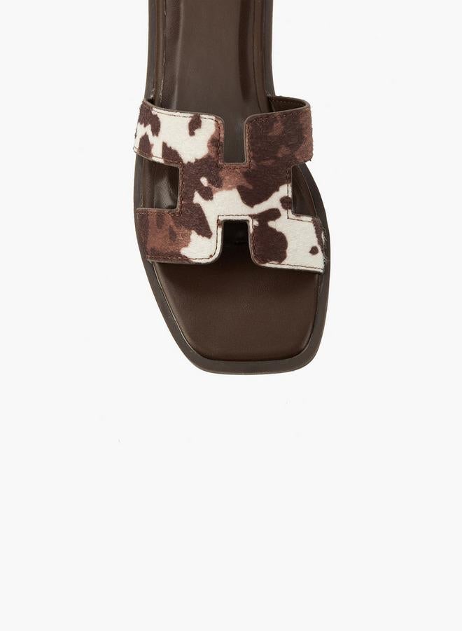 Celeste Women Animal Print Sandals - Image 4