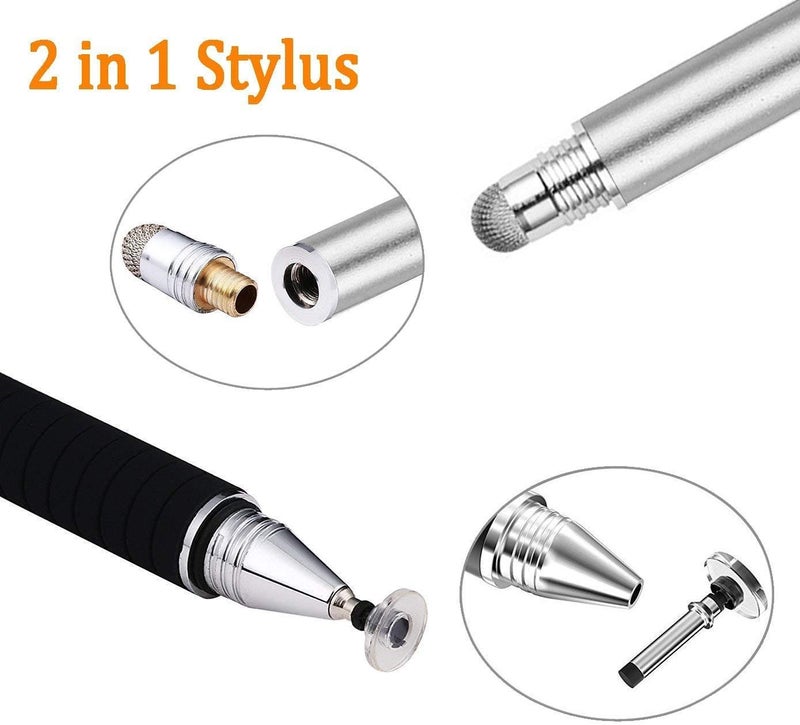 Mixoo Stylus Pen for Touchscreen, 2-in-1 Disc and Fiber Tip Sensitivity and Precision, Stylus for iPad, iPhone Tablet Phone Chromebook All Touch Screens Devices - Image 3