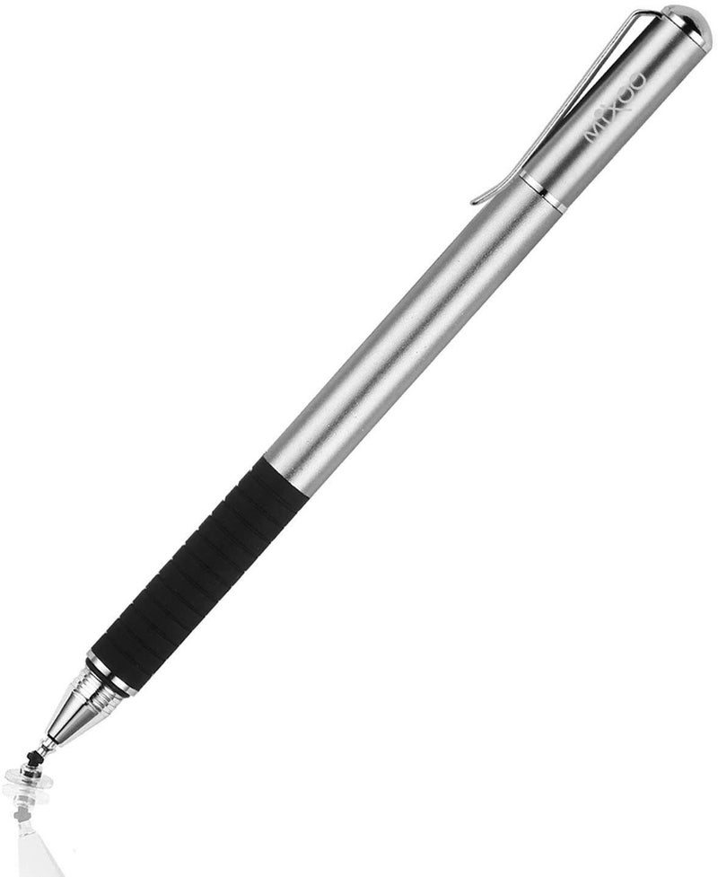 Mixoo Stylus Pen for Touchscreen, 2-in-1 Disc and Fiber Tip Sensitivity and Precision, Stylus for iPad, iPhone Tablet Phone Chromebook All Touch Screens Devices - Image 1