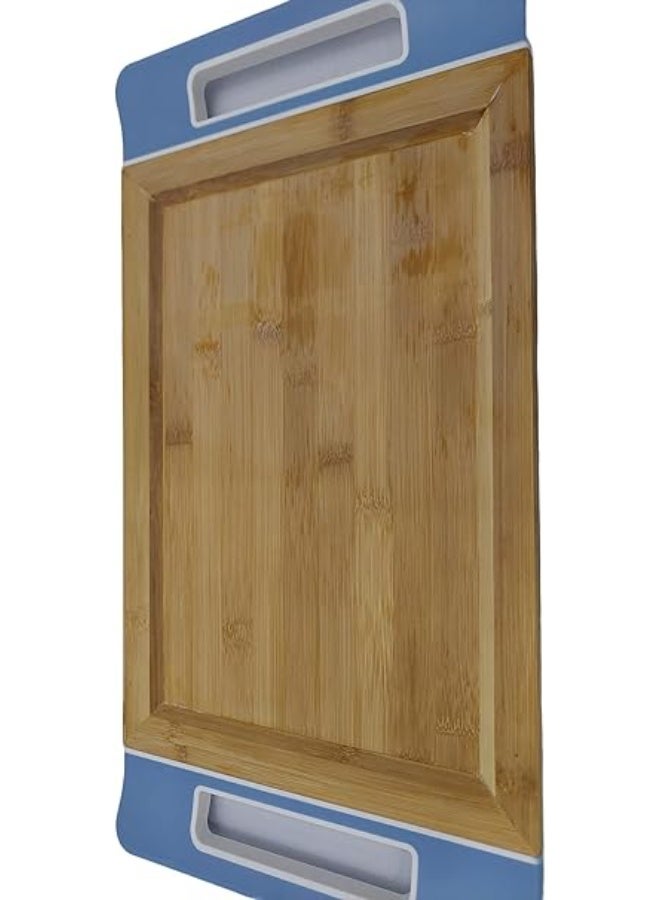Service tray material bamboo/abs/tpr size 47.5 * 25.3 * 2.5 cm - Image 2