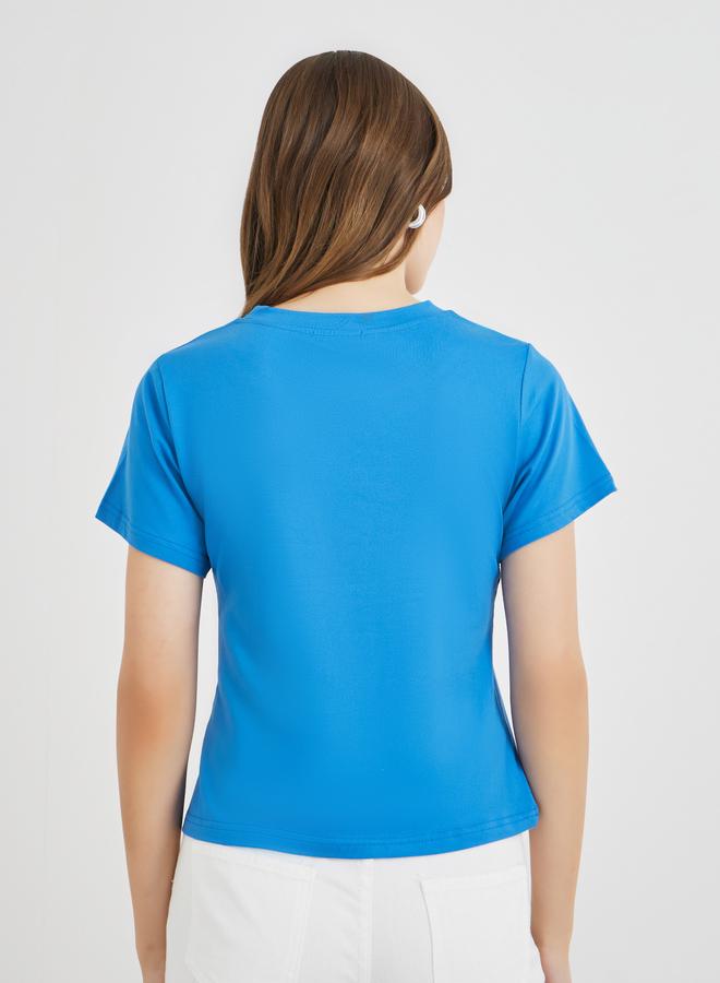 Take Two Slogan Print Short Sleeve T-Shirt - Image 4