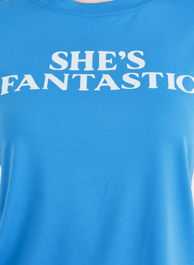 Take Two Slogan Print Short Sleeve T-Shirt - Image 3