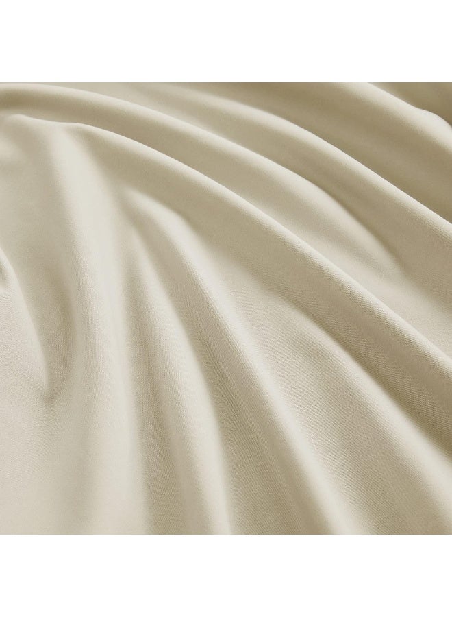 Empyrean Bedding Pillow Cases King - Soft King Pillow Cases - King Size Pillow Cases - King Pillow Cases Set of 2 - Premium Hotel Pillowcases King Size - Cream Beige  - Image 5