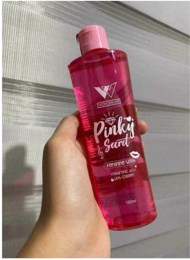 WONDERLINE 3 Pieces of Wonderline Pinky Secret Feminine Wash 150ml Gentle Intimate Cleanser for Women Soothing and pH Balanced Daily Use - Image 2