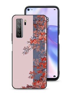 Tolwak Huawei nova 7 SE 5G Protective Case Cover Tree Leaves And Flowers Art  - Image 1