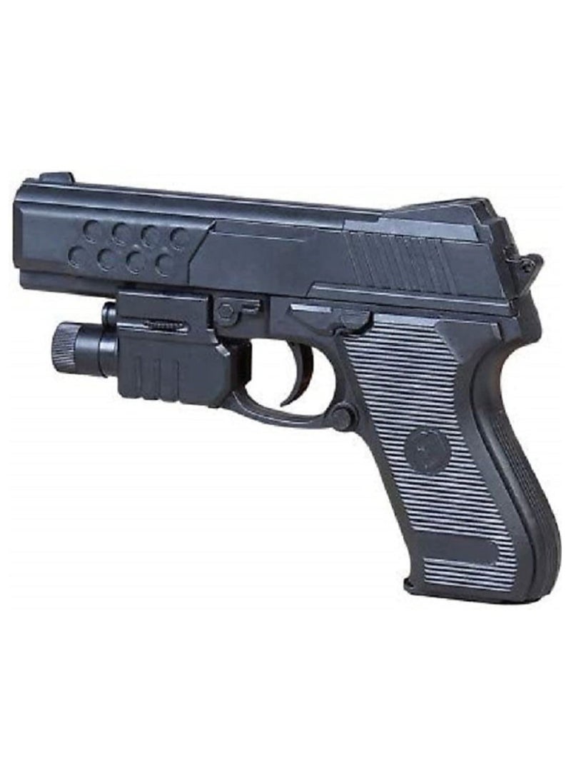 مسدس مسدس بدون حقيبة لعبة مسدس للأطفال مع 7-10 قطع رصاصات بلاستيكية سوداء - Image 2