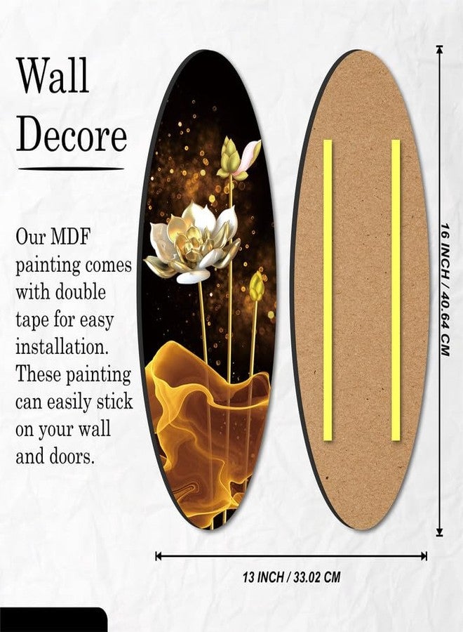 SAF paintings Oval Shape Floral theme wall hanging for Home Décor and Office décor O-01 - Image 3