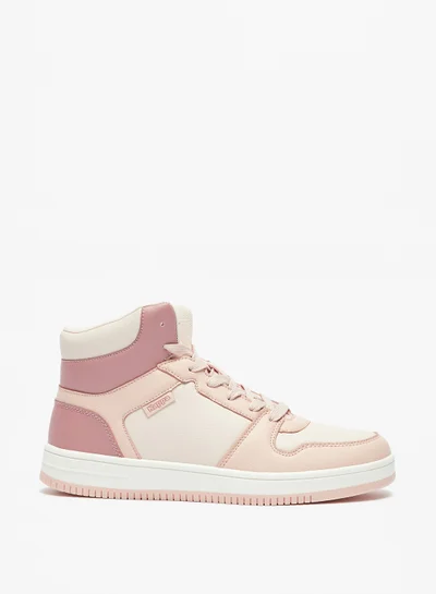 Kappa Womens Colourblock Lace Up High Top Sneakers
