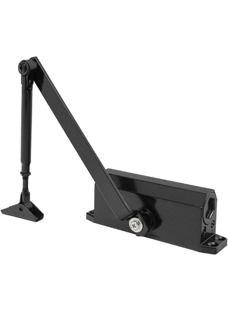 ماكينة إغلاق الأبواب الأوتوماتيكية – إغلاق أبواب ثقيل مع سرعة قابلة للتعديل لأبواب الداخلية والخارجية والمكاتب والمنازل (باللون الأسود) - Image 4