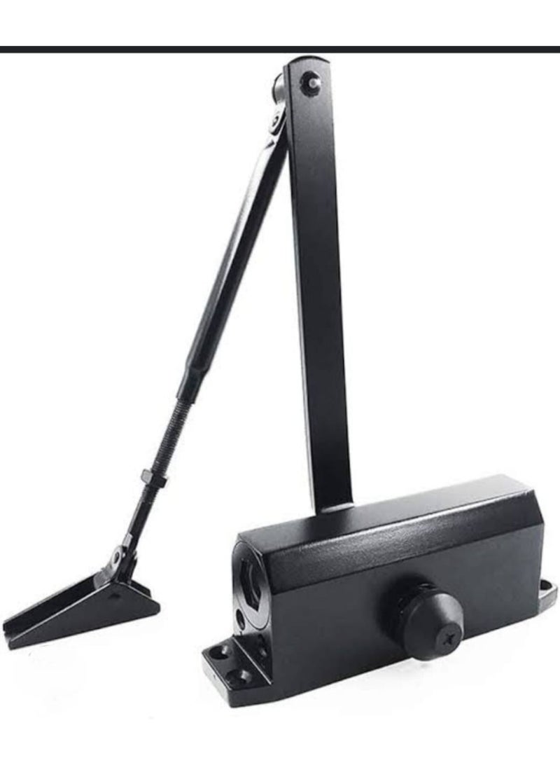 ماكينة إغلاق الأبواب الأوتوماتيكية – إغلاق أبواب ثقيل مع سرعة قابلة للتعديل لأبواب الداخلية والخارجية والمكاتب والمنازل (باللون الأسود) - Image 5