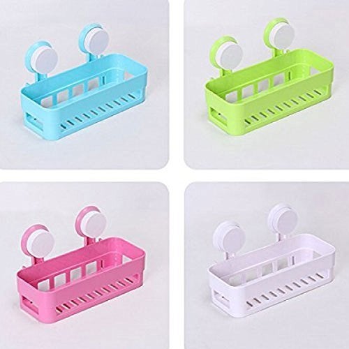 VDHJA Vdhja Plastic Glossy Finish Multipurpose Strong Magic Sticker Wall Storage Rack with Hook Multicolour Medium - Image 3