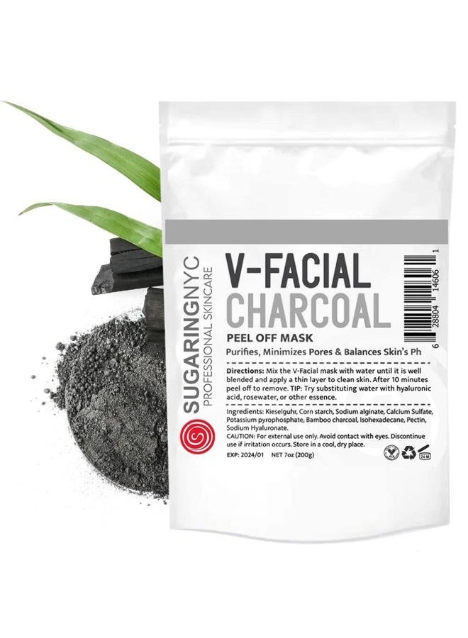 Sugaring NYC Vajacial Mask Charcoal with Charcoal Elements V-Facial 7oz 200g - Image 1