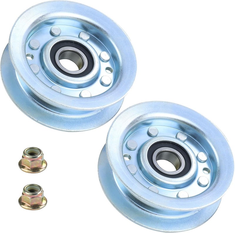 POSFLAG 2 Pack GY22172 Idler Pulley John Deere Replaces GY20067, GY22172 for John Deere D140, L110, LA145, LA115, E160, L120, LA130, L130, E140, D110, S100, L100, E170, D160 Tractors - Image 1