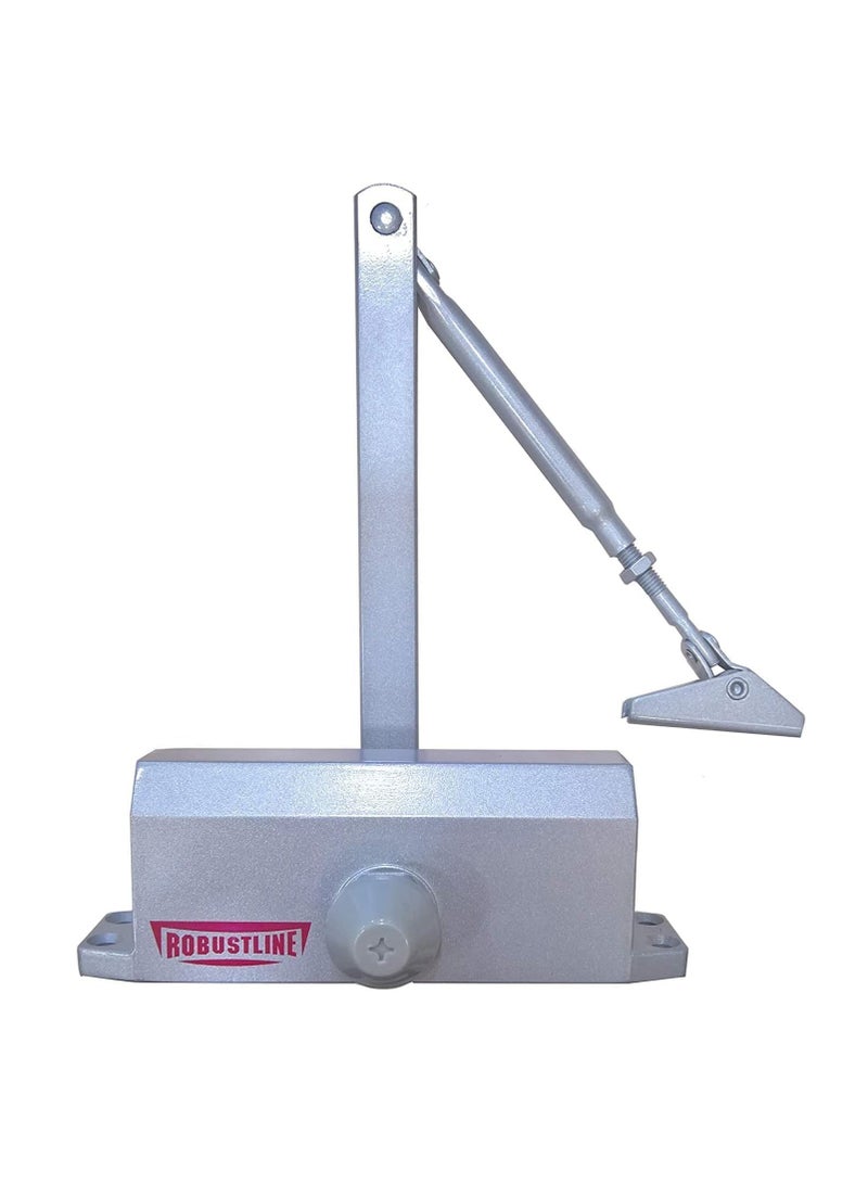 ROBUSTLINE Robustline Heavy Duty Door Closer For Home and Commercial use- 5 YEARS WARRANTY - (3705 - Silver, Door Weight Capacity 80Kg - 120Kg)  - Image 1