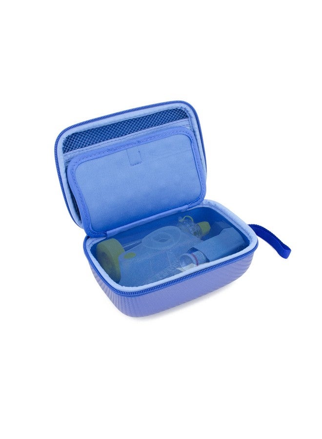 CASEMATIX Blue Travel Case Bag Compatible With Asthma Inhaler Masks Spacer Chamber Case Only Spacer Not Included - Image 1