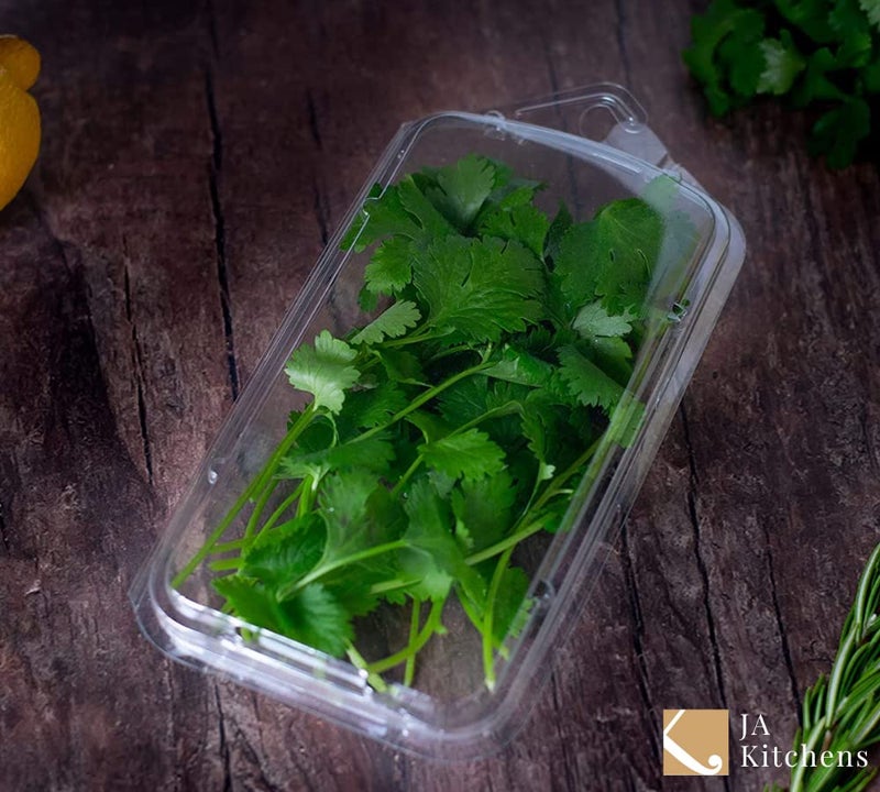 JA Kitchens 2 Ounce Large Herb Clamshell Container - Disposable - Pack of 20 - Image 4