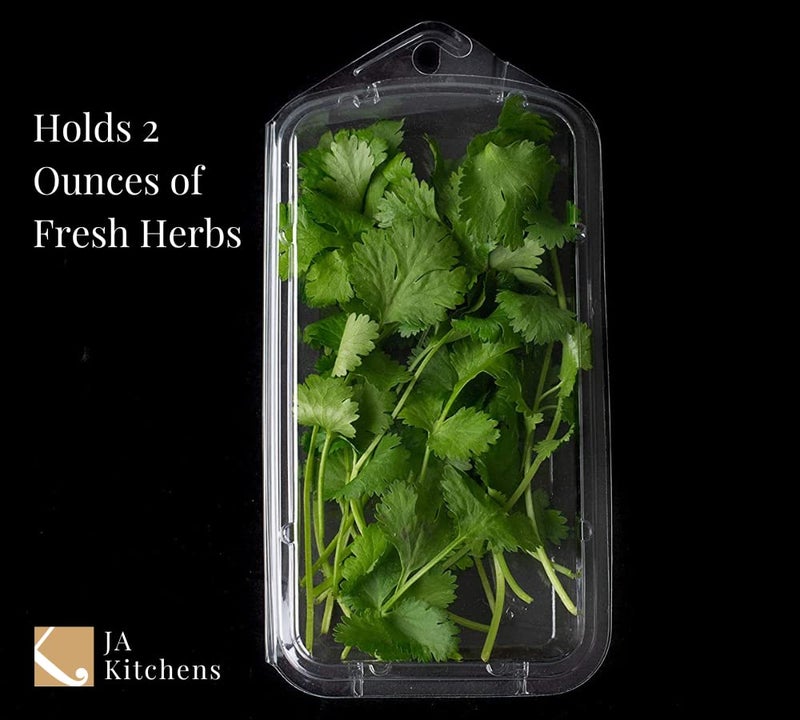 JA Kitchens 2 Ounce Large Herb Clamshell Container - Disposable - Pack of 20 - Image 2