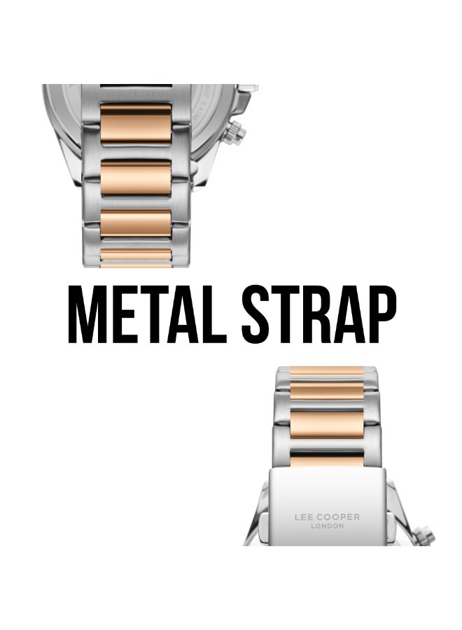 لي كوبر ساعة رجالية معدنية متعددة الوظائف ٤٢ مم - Image 5