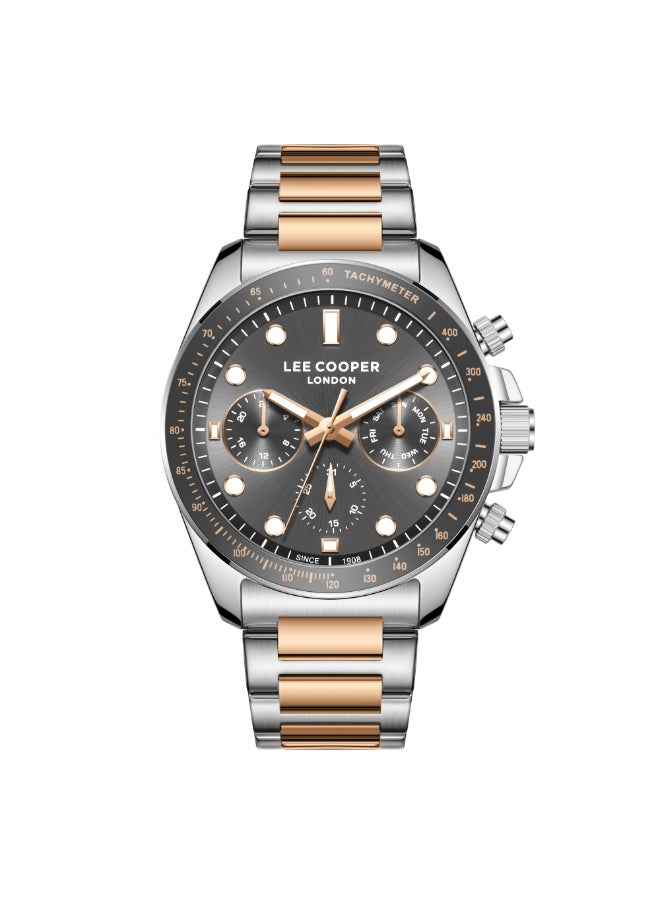 لي كوبر ساعة رجالية معدنية متعددة الوظائف ٤٢ مم - Image 1