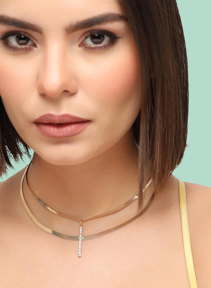 SOHI Casual Multi-Layer Artificial Necklace Jewellery