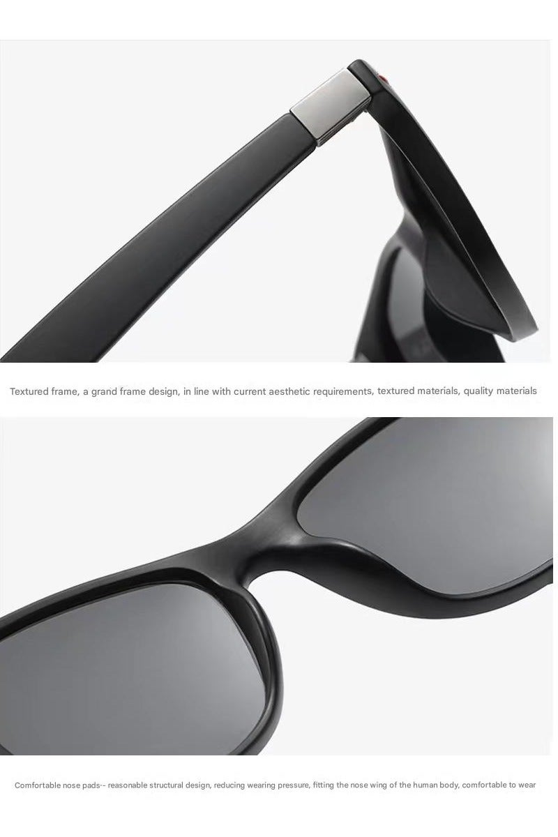 HDCRAFTER نظارات شمسية مربعة مستقطبة - Image 3