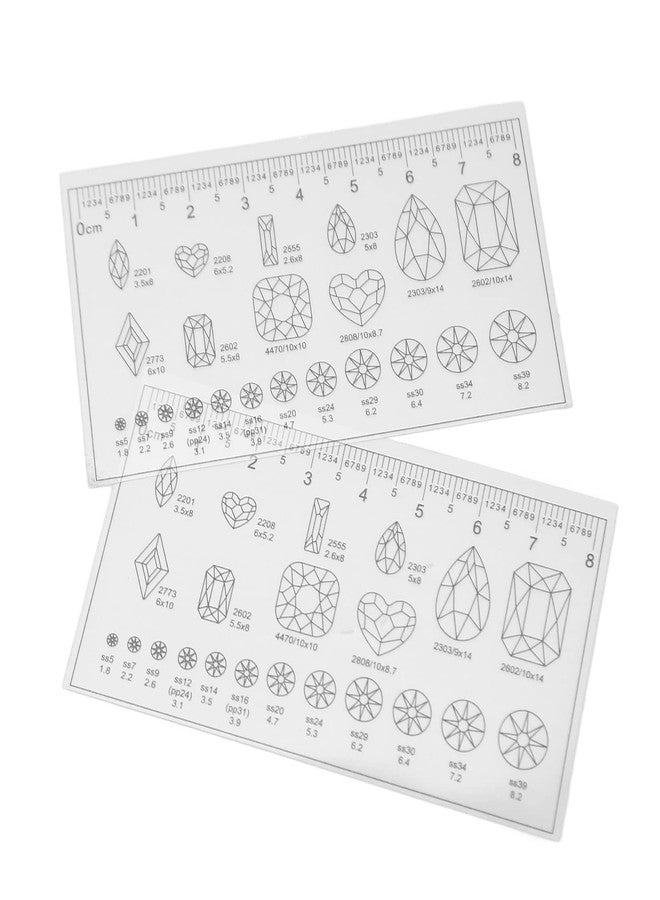 Betued Nail Measurement Ruler 10pcs, Ultra Thin, Flexible, PVC Material, 1.27cm Length - Image 4