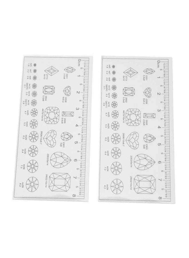 Betued Nail Measurement Ruler 10pcs, Ultra Thin, Flexible, PVC Material, 1.27cm Length - Image 5