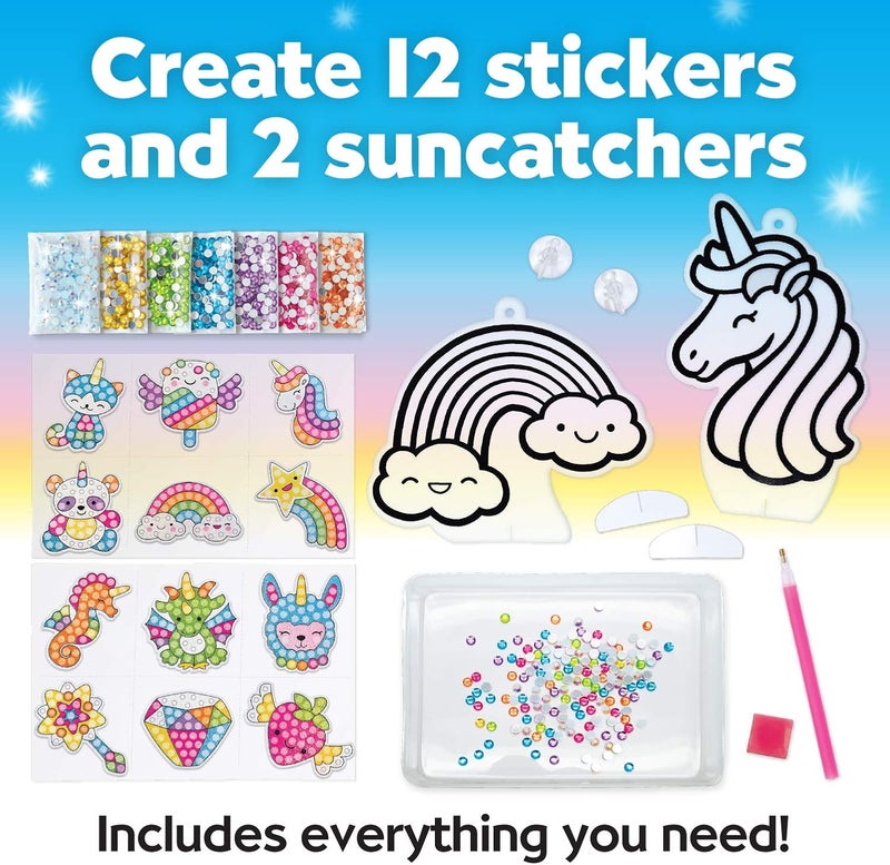 Creativity for Kids Big Gem Diamond Painting Kit - Create Your Own Magical Stickers and Suncatchers - Diamond Art for Kids - Image 3
