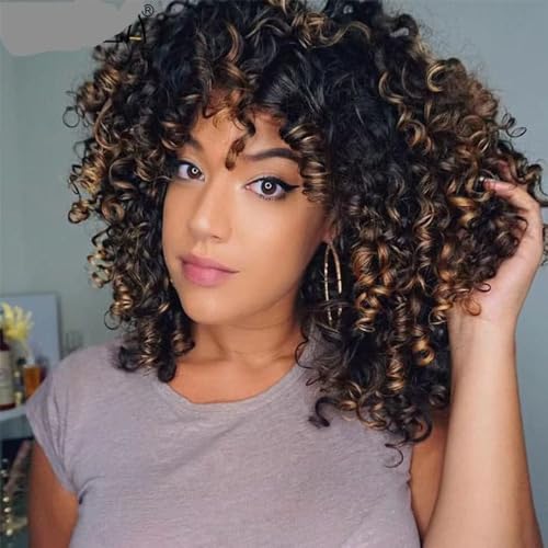 Eerya 7 Packs GoGo Curl Crochet Hair 10 Inch Short Curly Crochet Hair for Women Water Wave Beach Curl Deep Twist Crochet Braids Synthetic Braiding Hair Extensions (10 Inch, P30) - Image 1