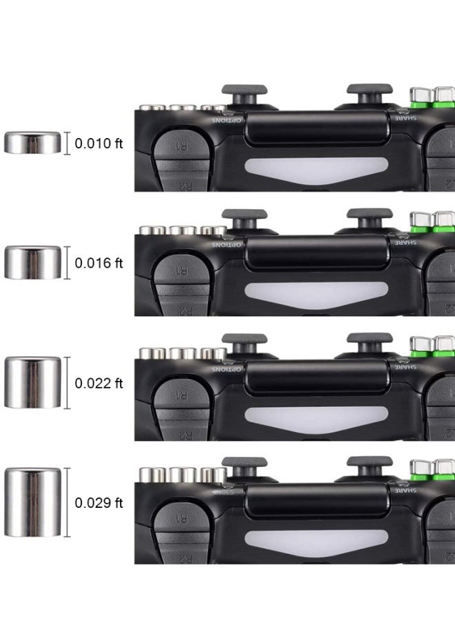Suitable For PS4 Handle Metal Button Mushroom Head Magnetic Base PS5 Handle ABXY Cross Key Accessories Set-Product Color:PS4 Rocker Set (8 Pieces)  - Image 4