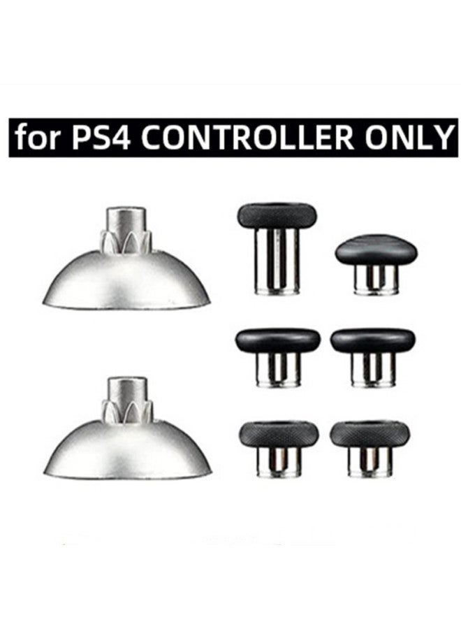 Suitable For PS4 Handle Metal Button Mushroom Head Magnetic Base PS5 Handle ABXY Cross Key Accessories Set-Product Color:PS4 Rocker Set (8 Pieces)  - Image 1