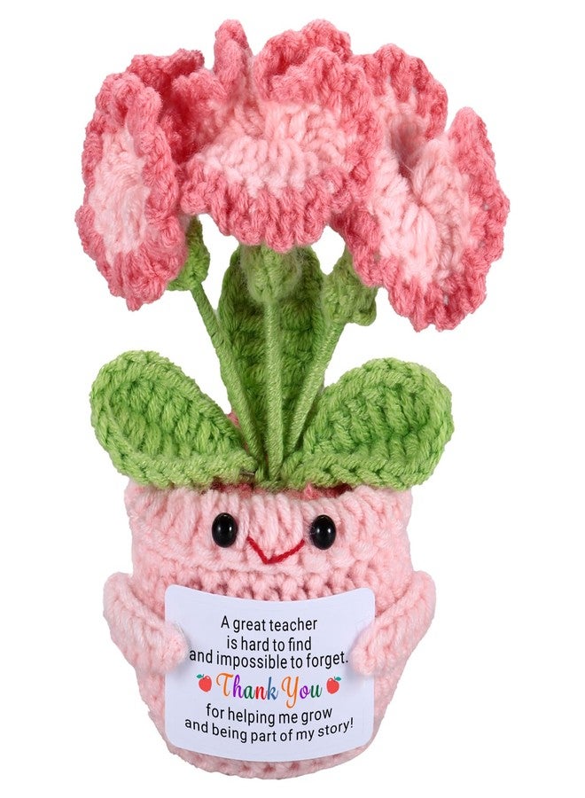NUBARKO Teacher Appreciation Gifts for Women Men - Teacher Appreciation Thank You Flower Crochet Retirement Gifts for Woman Man, End of Year Daycare Music Teacher Gifts for Women Men Christmas Valentines Gift - Image 1