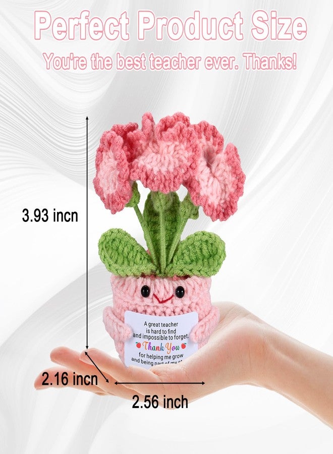 NUBARKO Teacher Appreciation Gifts for Women Men - Teacher Appreciation Thank You Flower Crochet Retirement Gifts for Woman Man, End of Year Daycare Music Teacher Gifts for Women Men Christmas Valentines Gift - Image 3