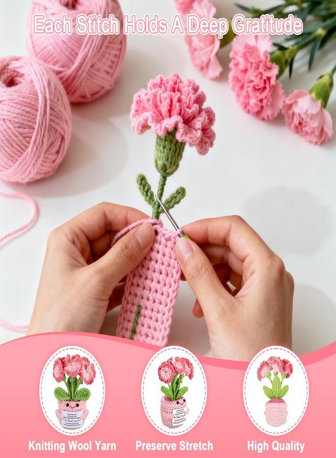 NUBARKO Teacher Appreciation Gifts for Women Men - Teacher Appreciation Thank You Flower Crochet Retirement Gifts for Woman Man, End of Year Daycare Music Teacher Gifts for Women Men Christmas Valentines Gift - Image 2