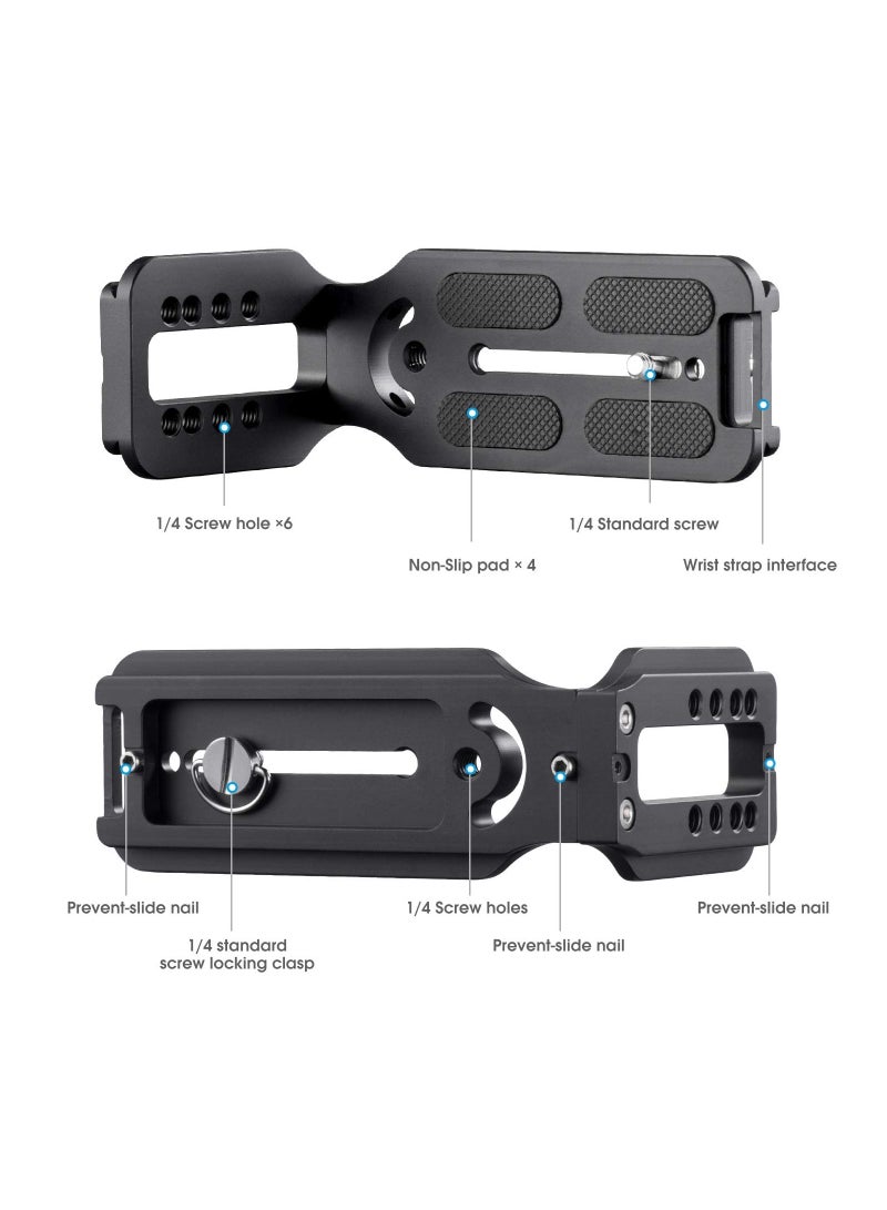 DSLR Camera L-Type Quick Release Plate for Easy Vertical and Horizontal Switching on Tripods and Monopods - Stabilizer Quick Release Board.  - Image 4