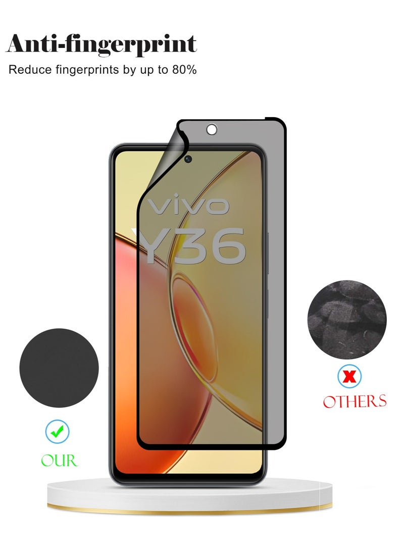Techie واقي شاشة كامل مقاوم للانفجار مصنوع من السيراميك غير اللامع لخصوصية الهاتف Vivo Y36 - Image 3