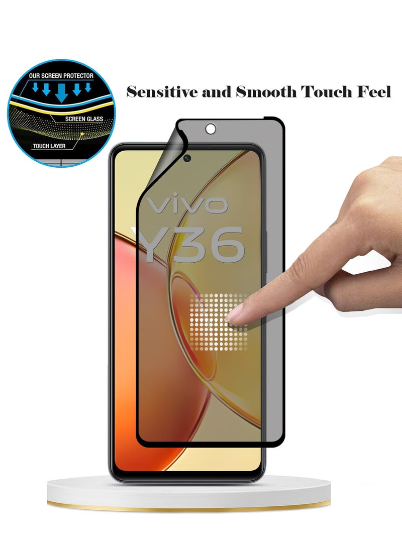 Techie واقي شاشة كامل مقاوم للانفجار مصنوع من السيراميك غير اللامع لخصوصية الهاتف Vivo Y36 - Image 5