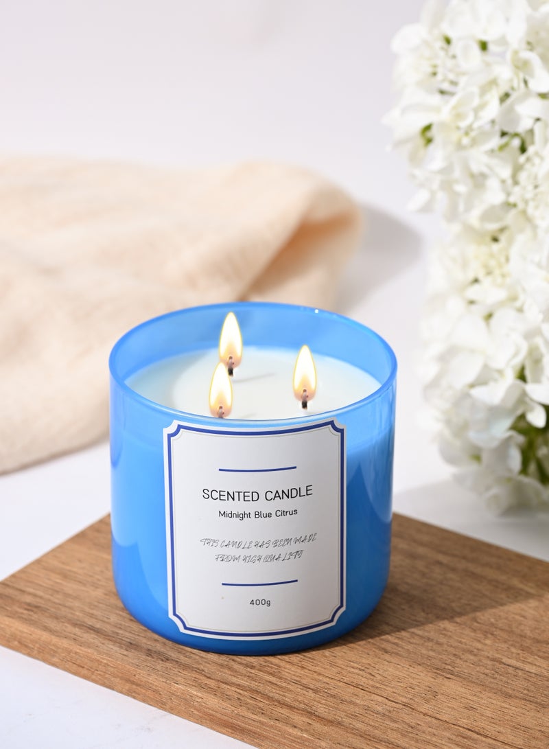 أولييرو شمعة معطرة برائحة الحمضيات الزرقاء الداكنة - Image 3
