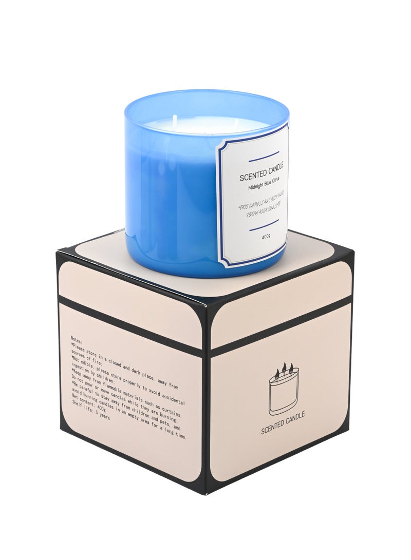 أولييرو شمعة معطرة برائحة الحمضيات الزرقاء الداكنة - Image 5