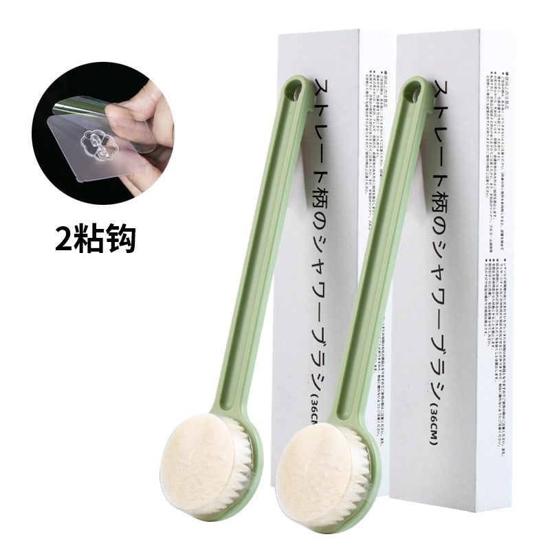 A Generation Of Hair Bath Brush Bath Brush Bath Brush Rub Back Brush Body Unprinted Japanese Long Handle Soft Brush Bathroom Supplies - Image 1