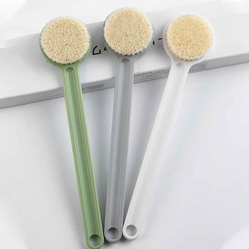A Generation Of Hair Bath Brush Bath Brush Bath Brush Rub Back Brush Body Unprinted Japanese Long Handle Soft Brush Bathroom Supplies - Image 4
